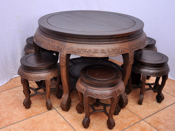 圆餐台七件套(锦隆家具)
